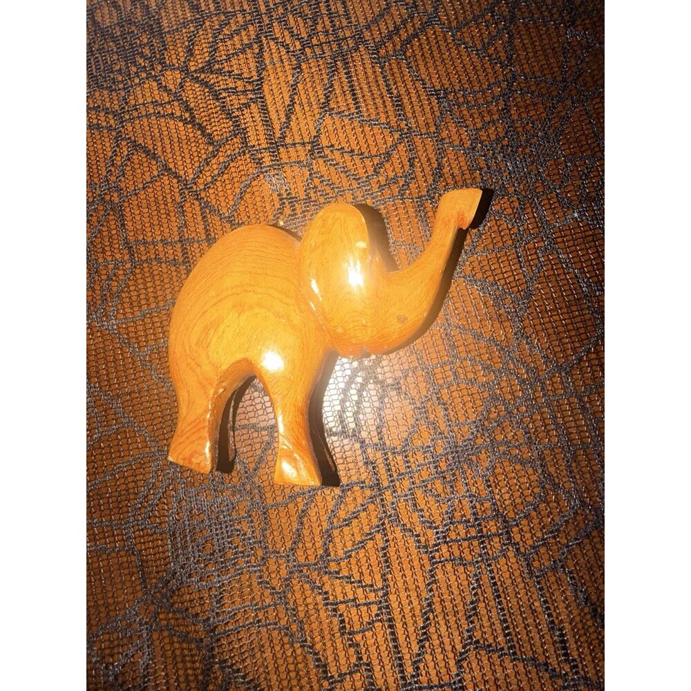Wooden Elephant Sculpture